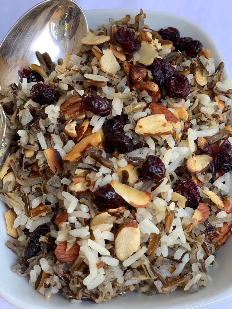 Arroz salvaje con nueces y arándanos