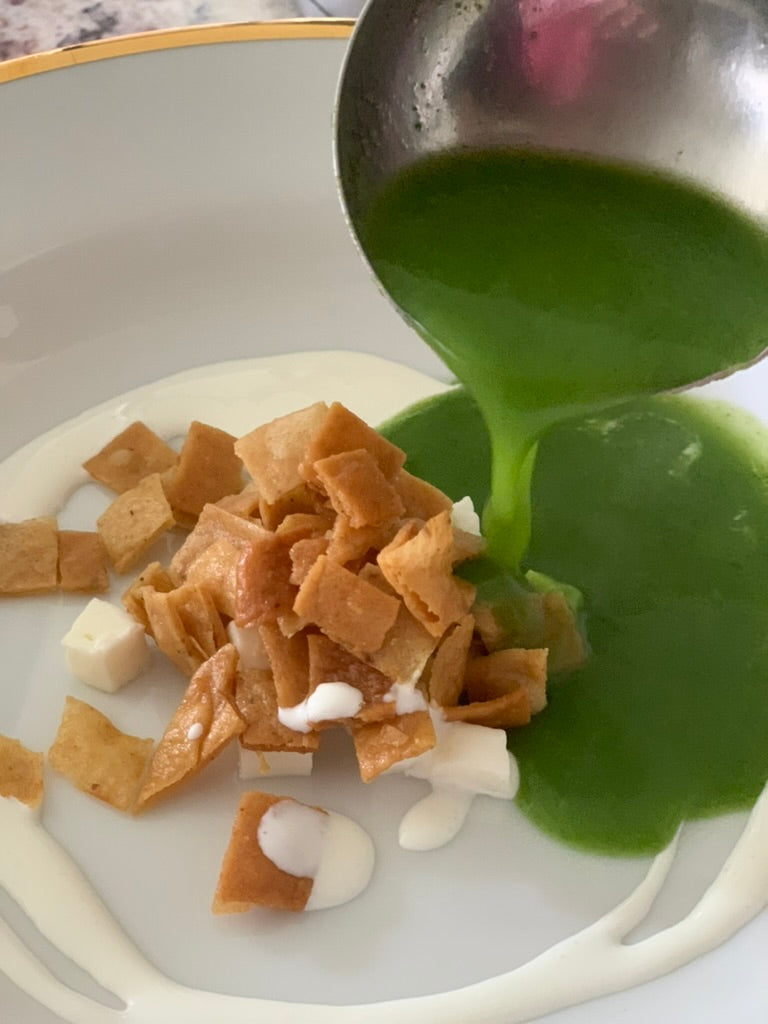 Sopa de cilantro