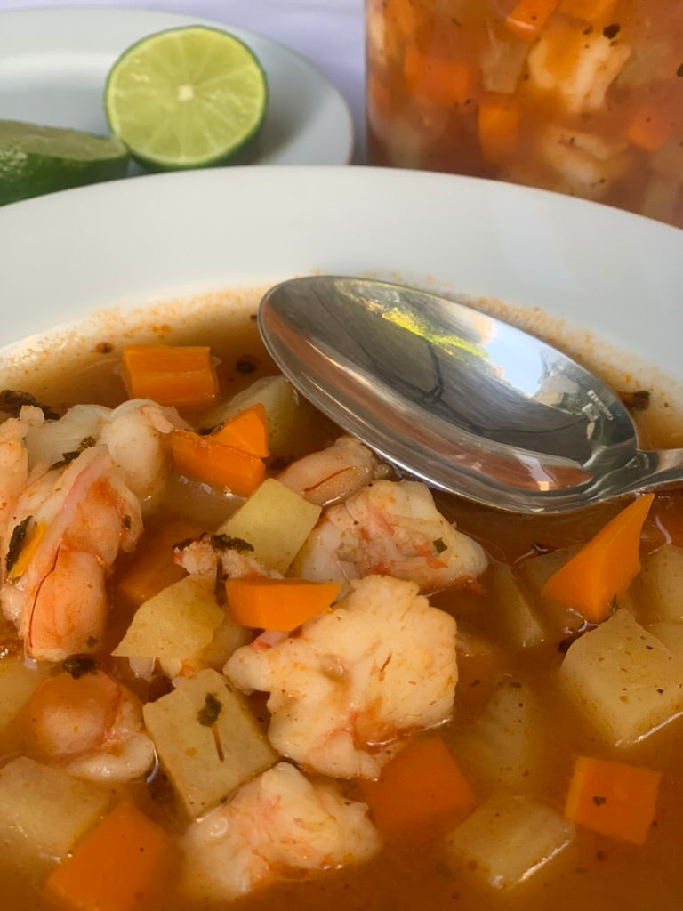 Caldo de camarón