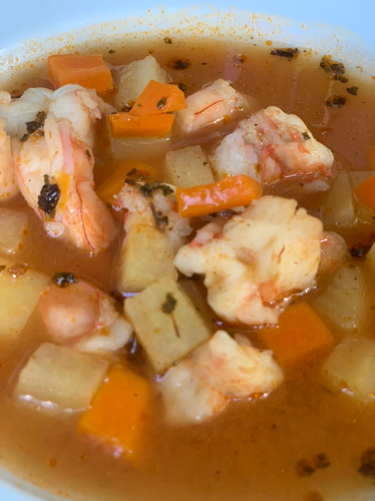 Caldo de camarón