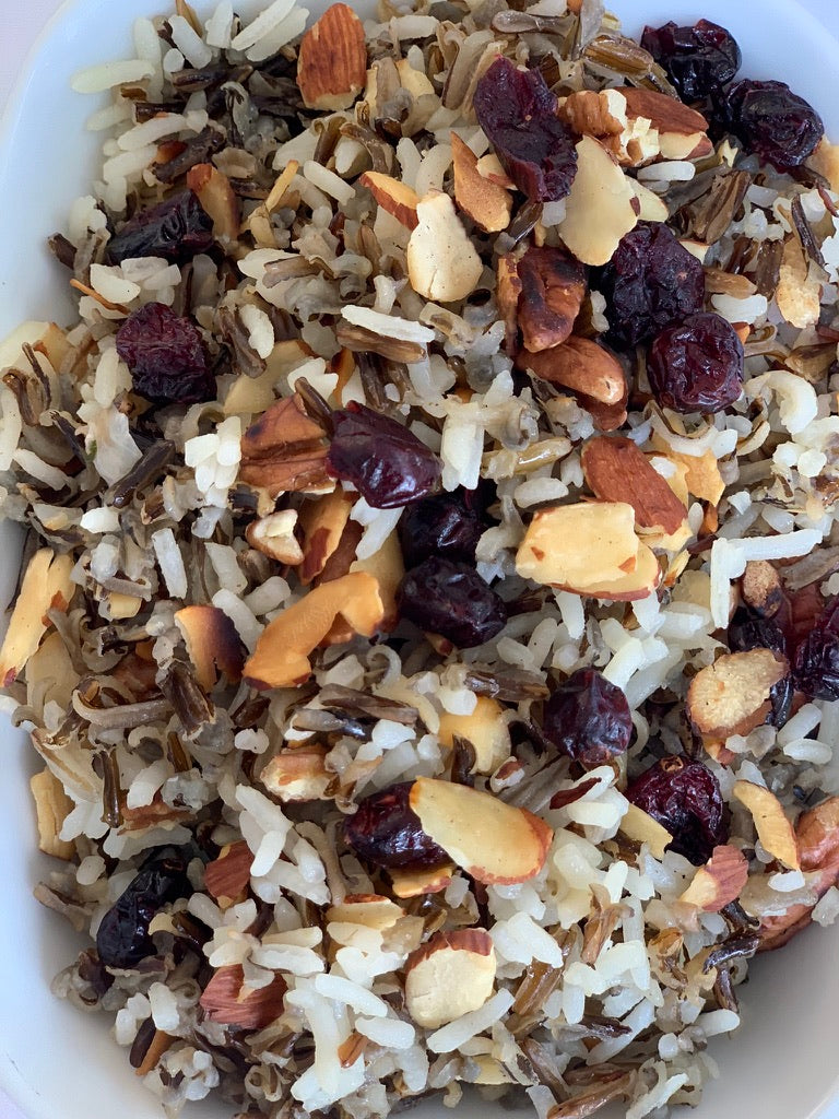 Arroz salvaje con nueces y arándanos