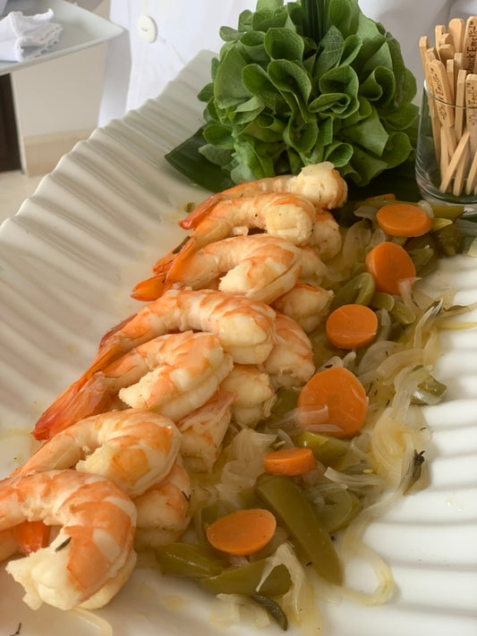 Camarones en escabeche